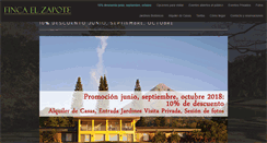 Desktop Screenshot of fincazapote.com